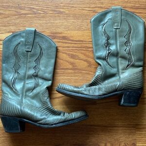 Olive Green Cowboy Boots